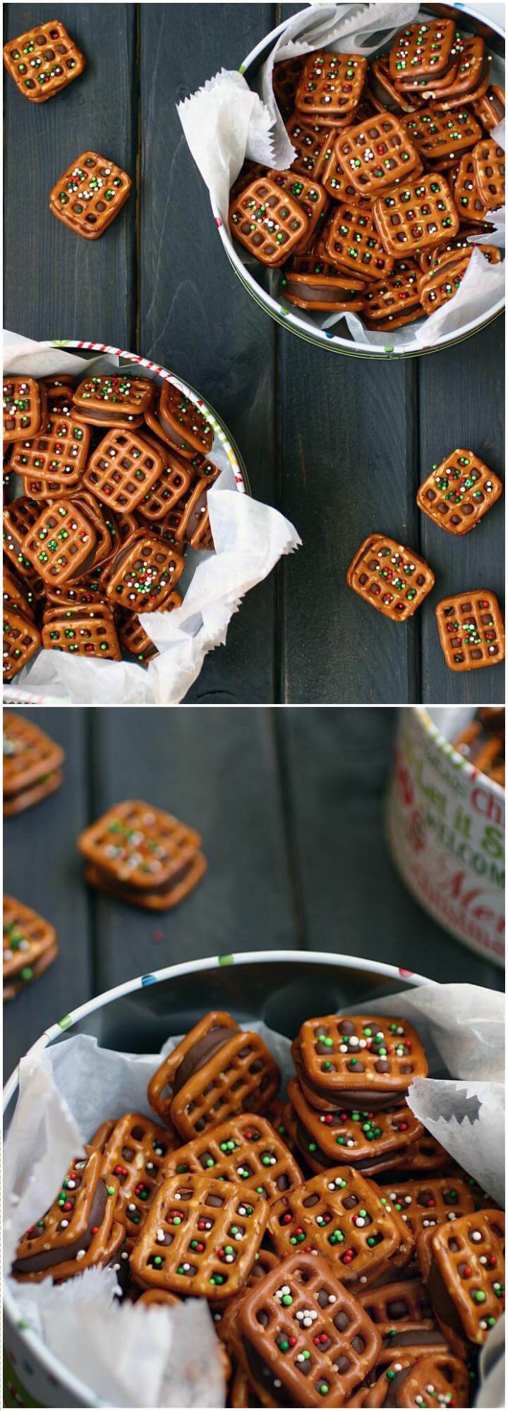 easy and quick rolo pretzel bites
