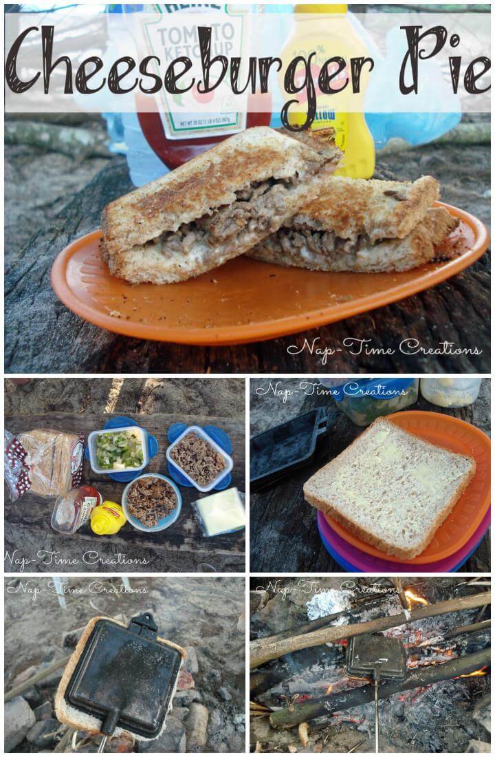pie iron cheeseburger pie