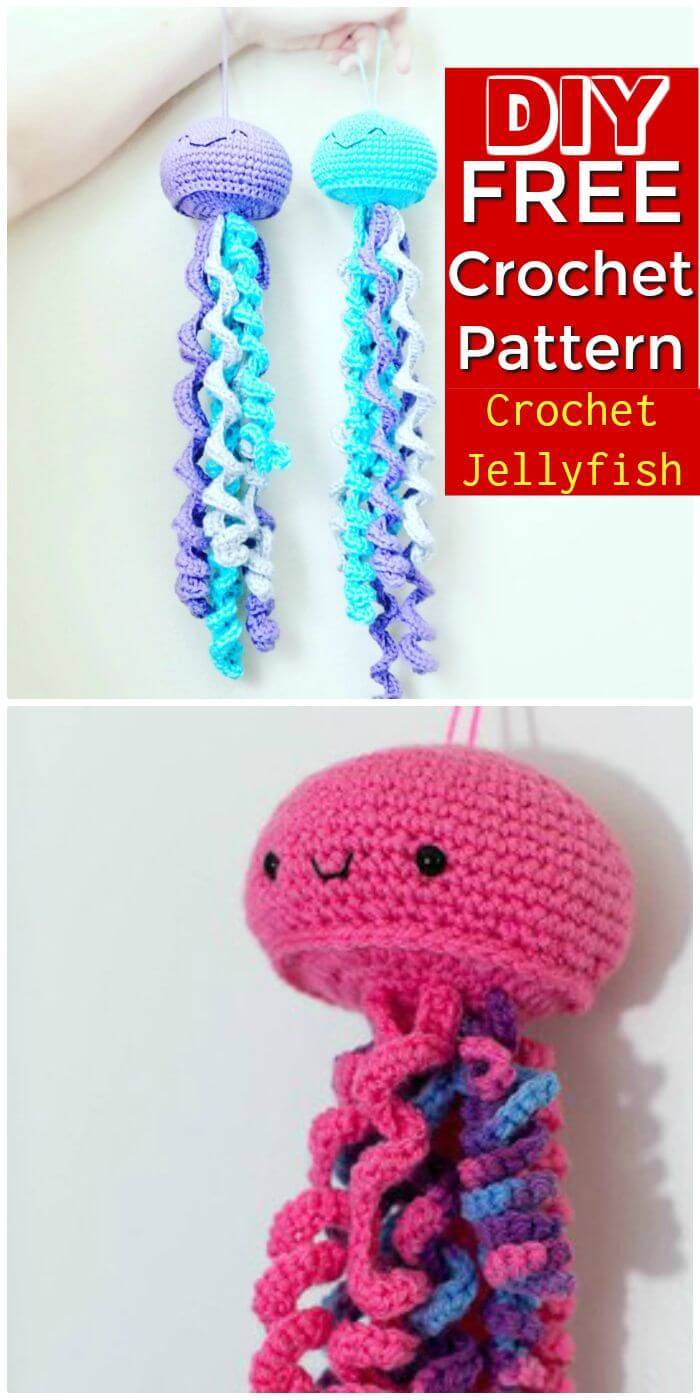 Crochet Jellyfish - 14 Free Crochet Patterns - DIY & Crafts