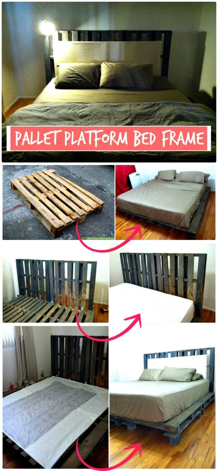 11 Pallet Bed Ideas - Step By Step Pallet Bed Frame ...