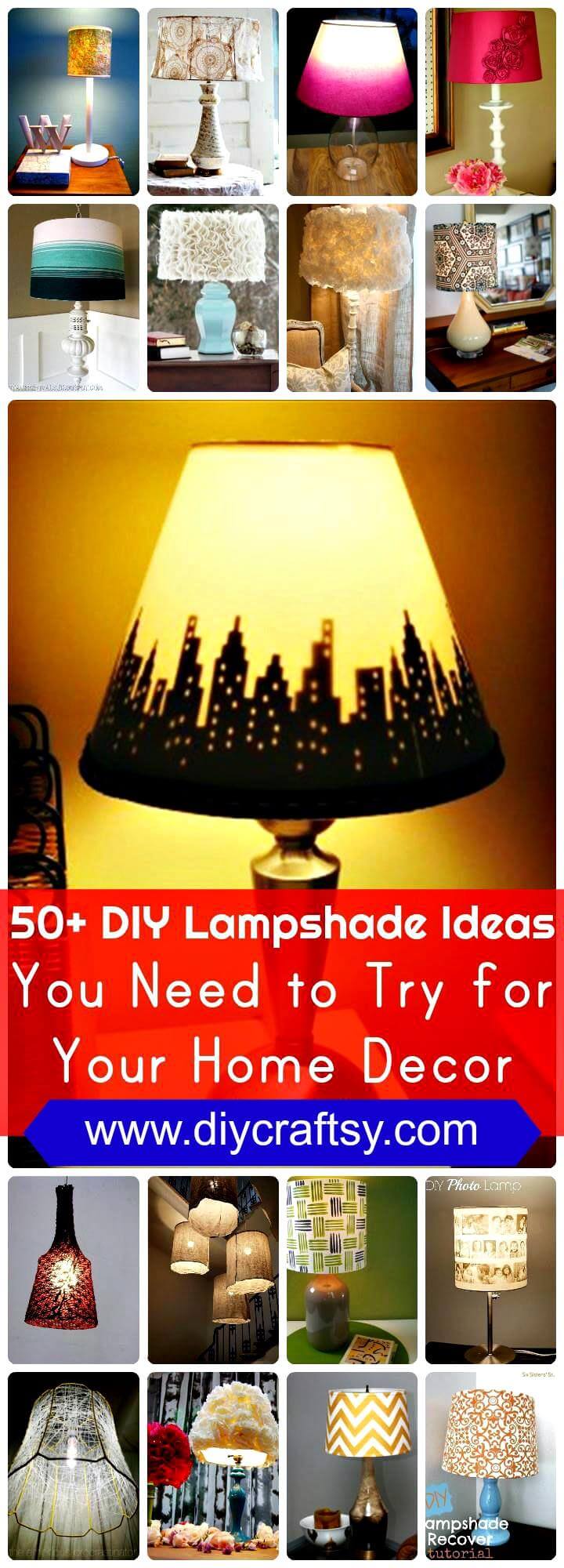 50 DIY Lampshade Ideas You Need To Try For Your Home Decor   50 DIY Lampshade Ideas You Need To Try For Your Home Decor 