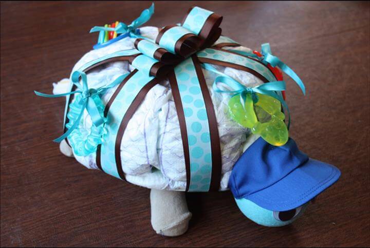 turtle diaper cake