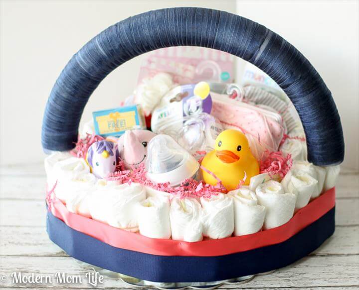 baby meisje luier cake mand