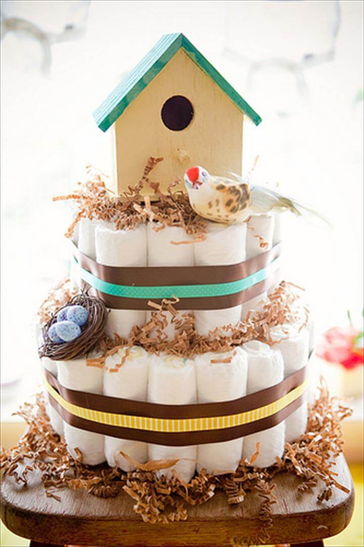  birdhouse themed Windelkuchen