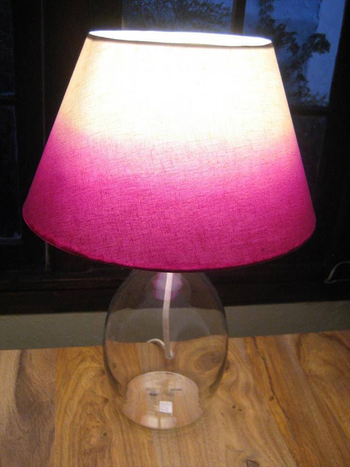 Stunning ombre hair dye lampshade