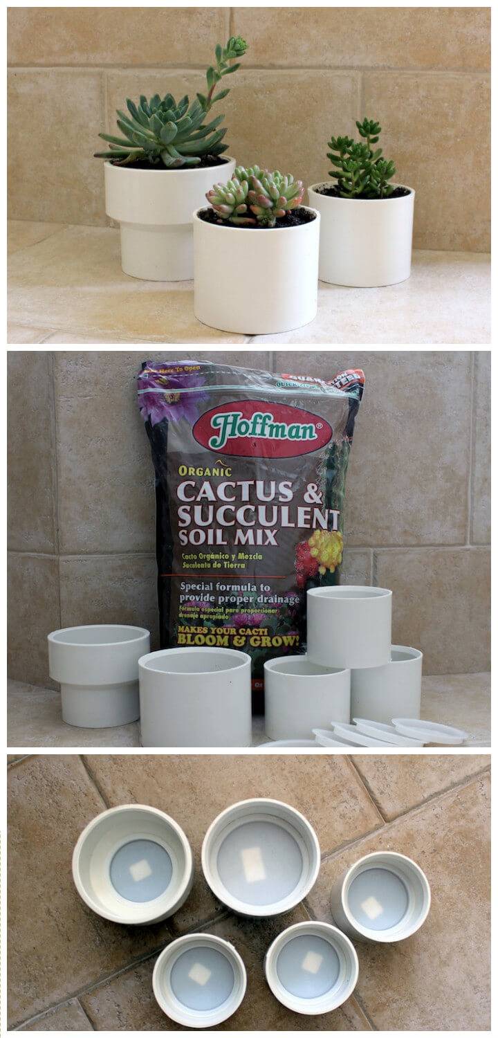 awesome PVC succulent pots
