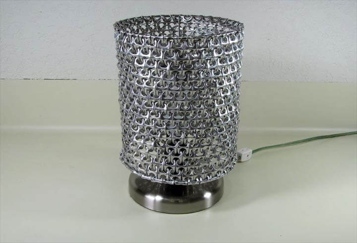 creative pop tab lampshade