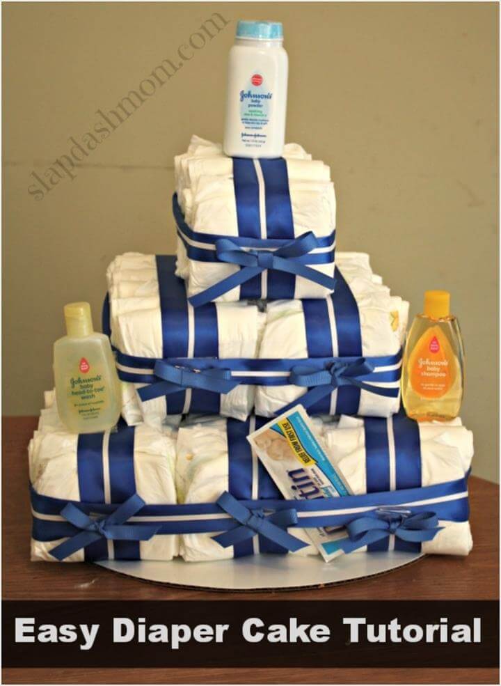 3 tier diaper cake 