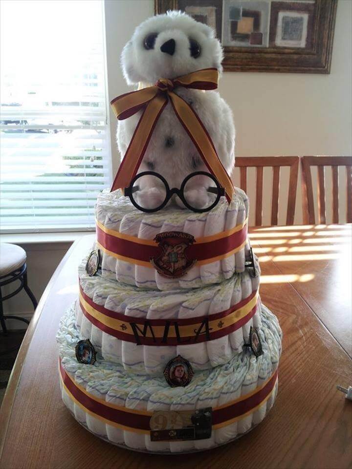  gâteau à couches sur le thème harry potter 