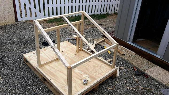 how to build a pallet dog house