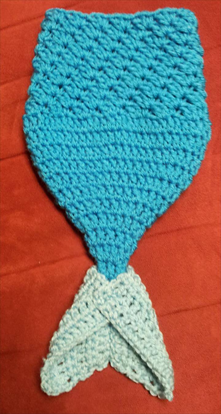 Free Pattern For A Crochet Mermaid Tail