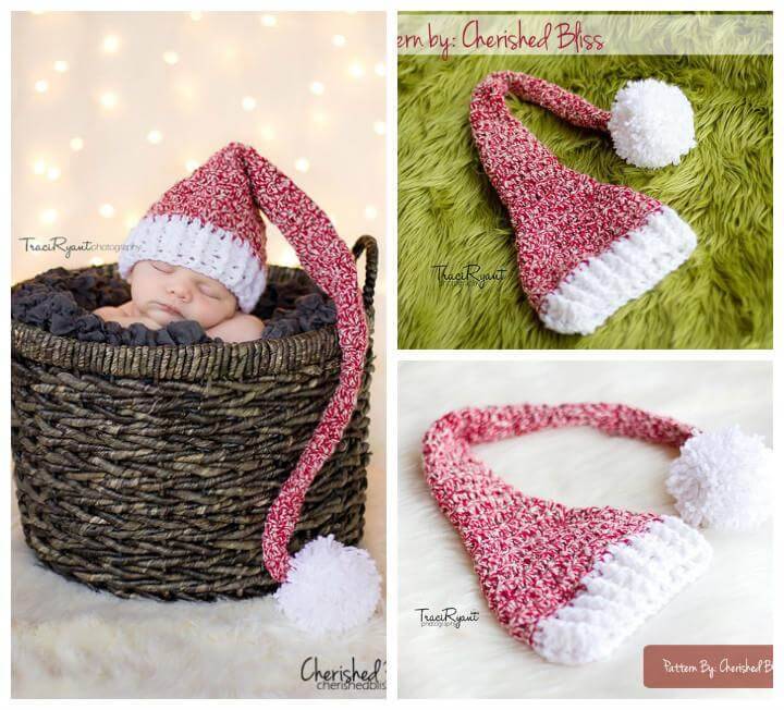 free crochet stocking baby hat pattern