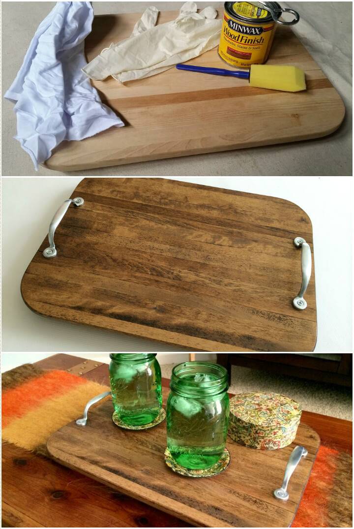 hand-built farmhouse style serving tray