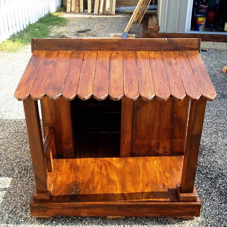 Pallet Dog House Step By Step Plan Diy Crafts