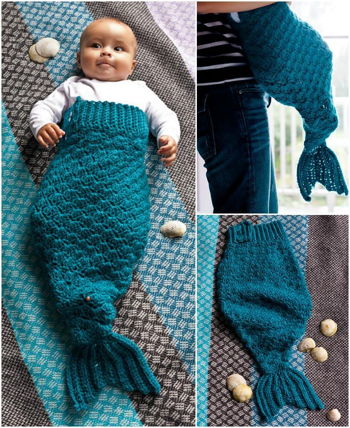 Mermaid receiving hot sale blankets