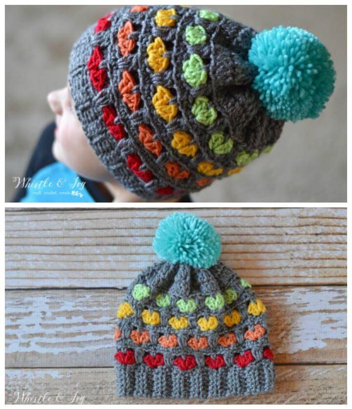 easy crochet toddler puppy love hat