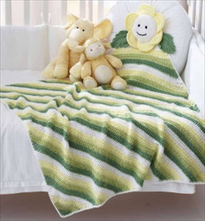 easy daisy corner to corner baby blanket pattern