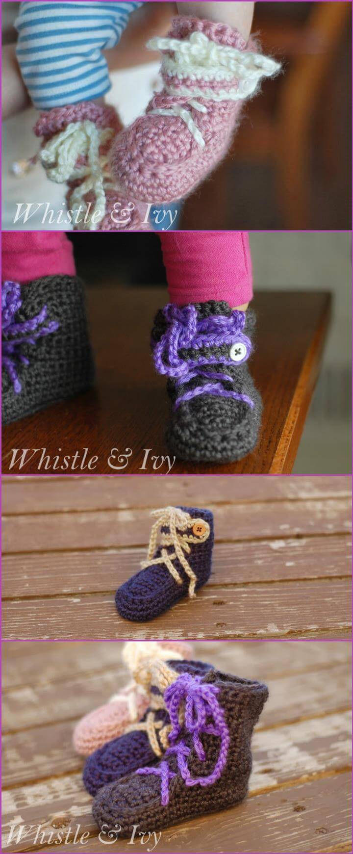 free crochet baby moccasin booties pattern