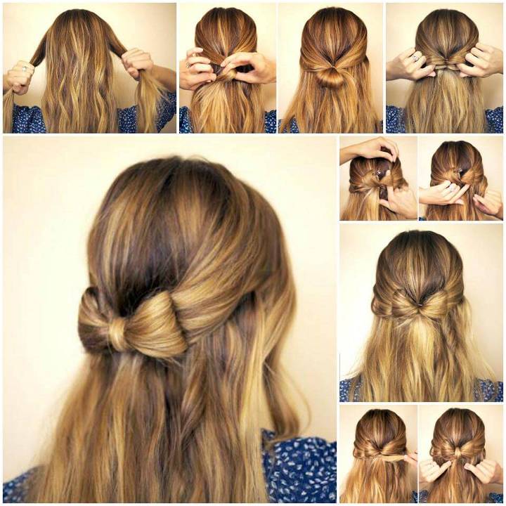 DIY bow hairstyle tutorial