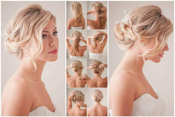 lovely bridal hairstyle DIY