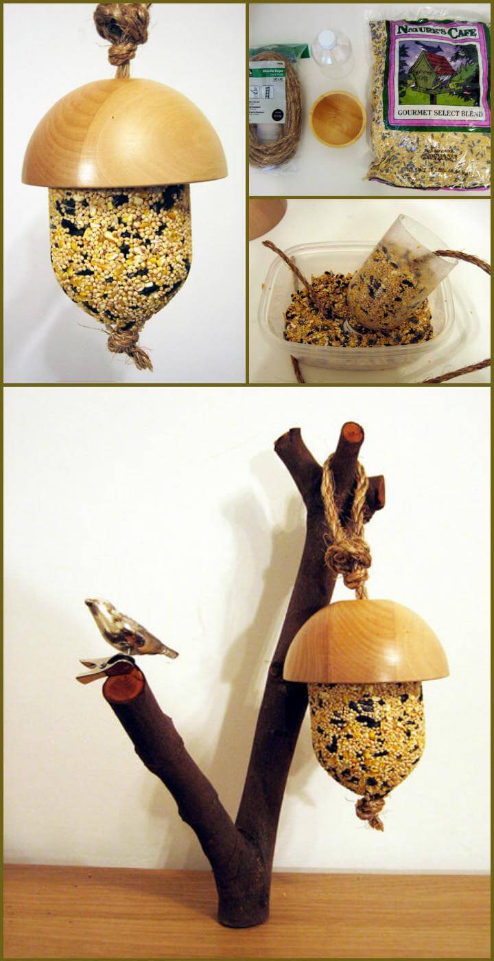 easy yet beautiful kate's acorn bird feeder