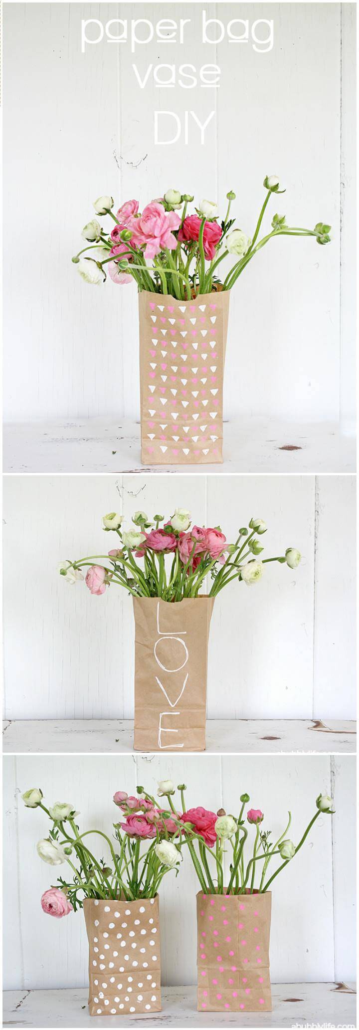 easy paper bag vase