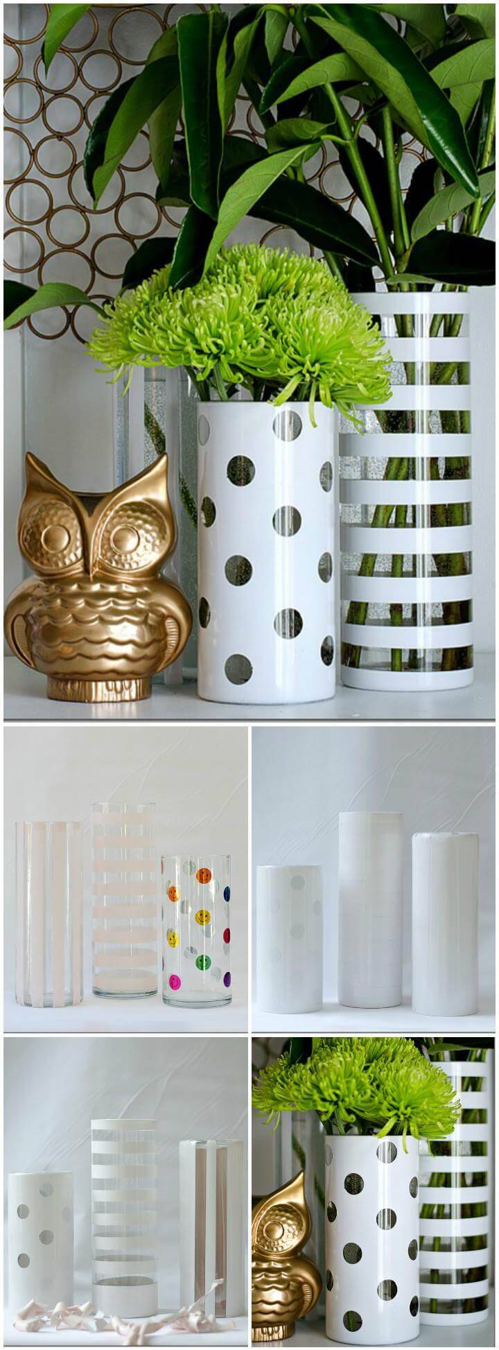 repurposed thrift store vases