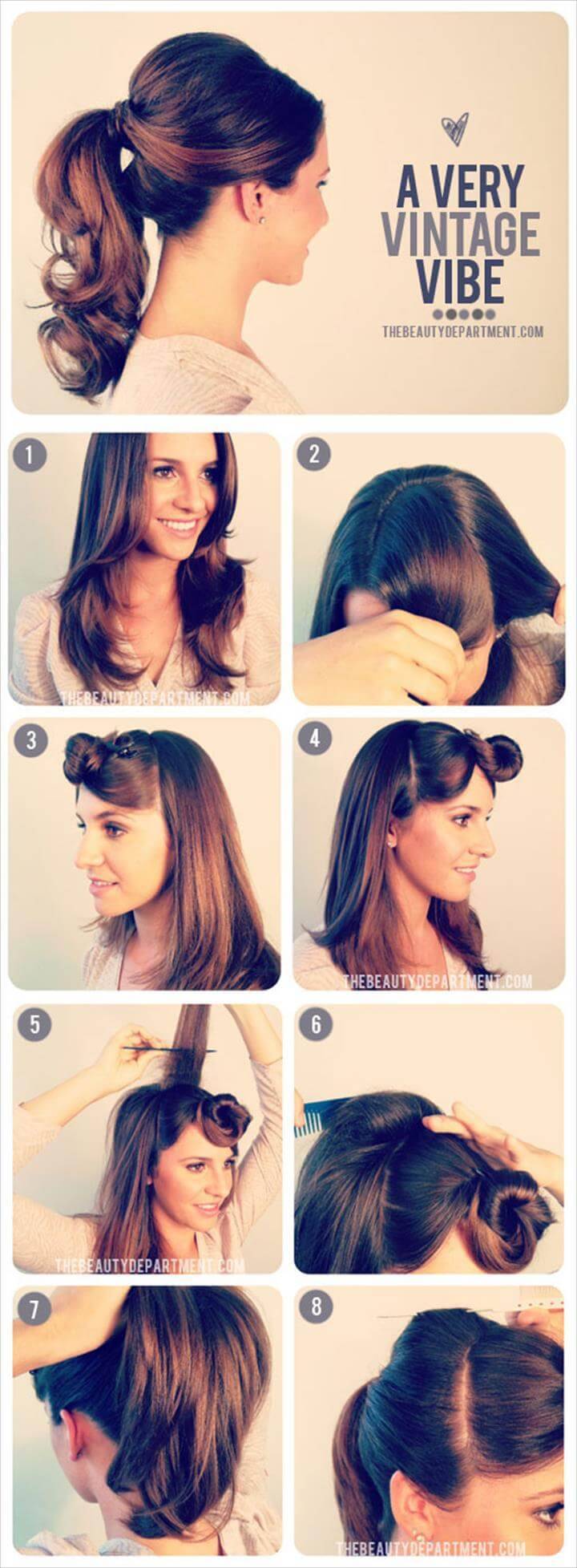 vintage ponytail hairstyle