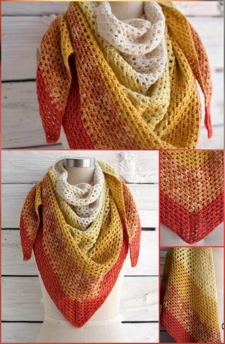 crochet Augusta shawl