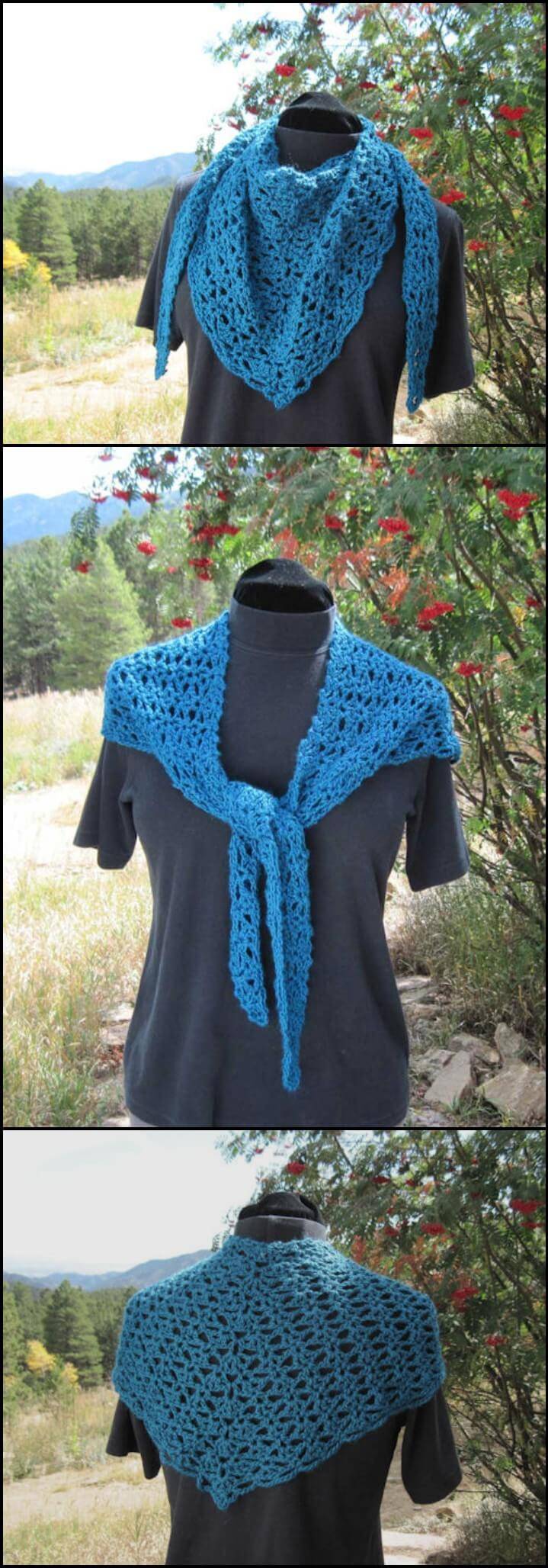 crochet little wing shawlette