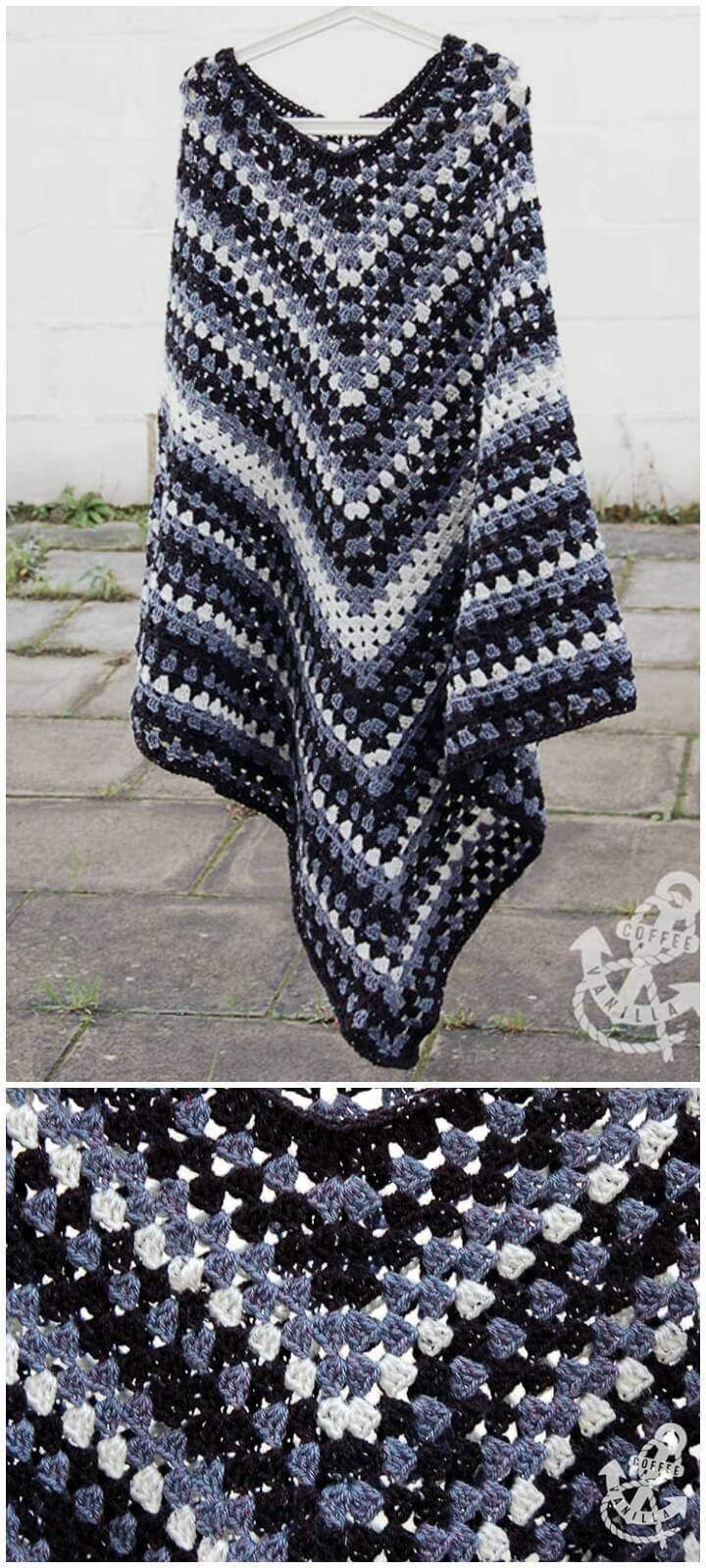9 Free Crochet Poncho Patterns for All   DIY Crafts