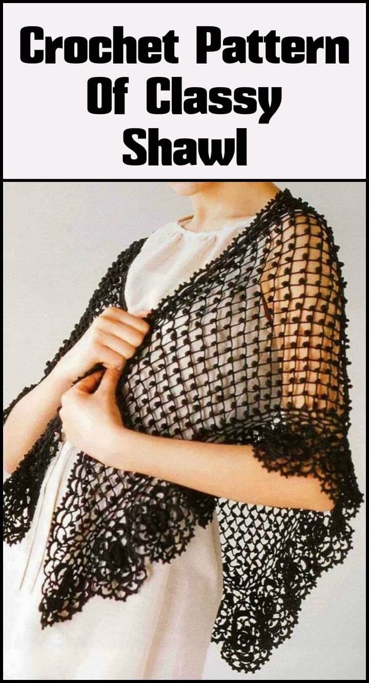 crochet classy shawl