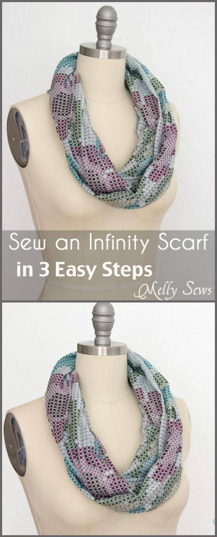 super easy 3 step infinity scarf