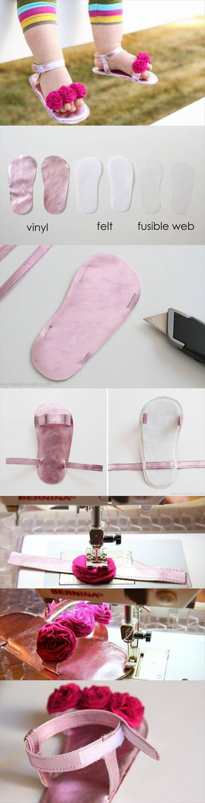 DIY free baby shoes project