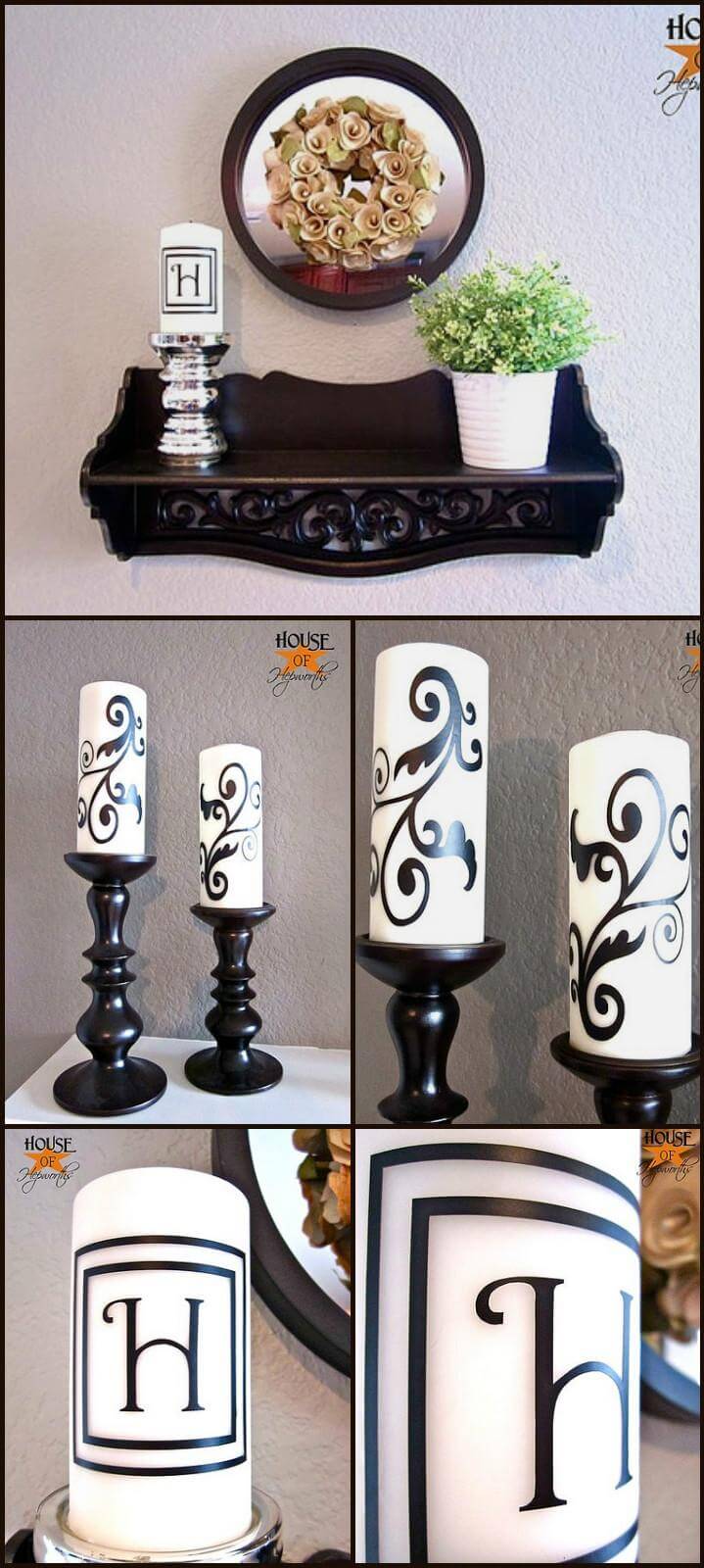 customized vinyl candles