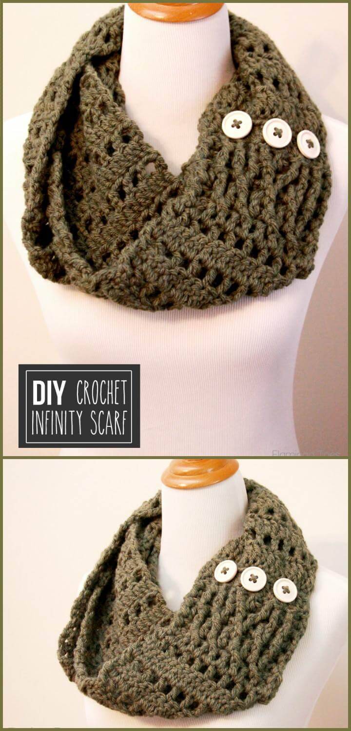 easy chunky crochet infinity scarf free pattern
