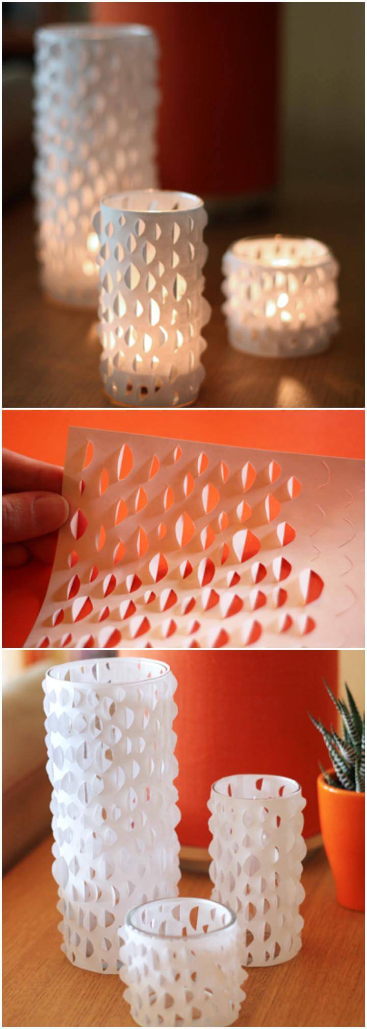 easy cut paper votives