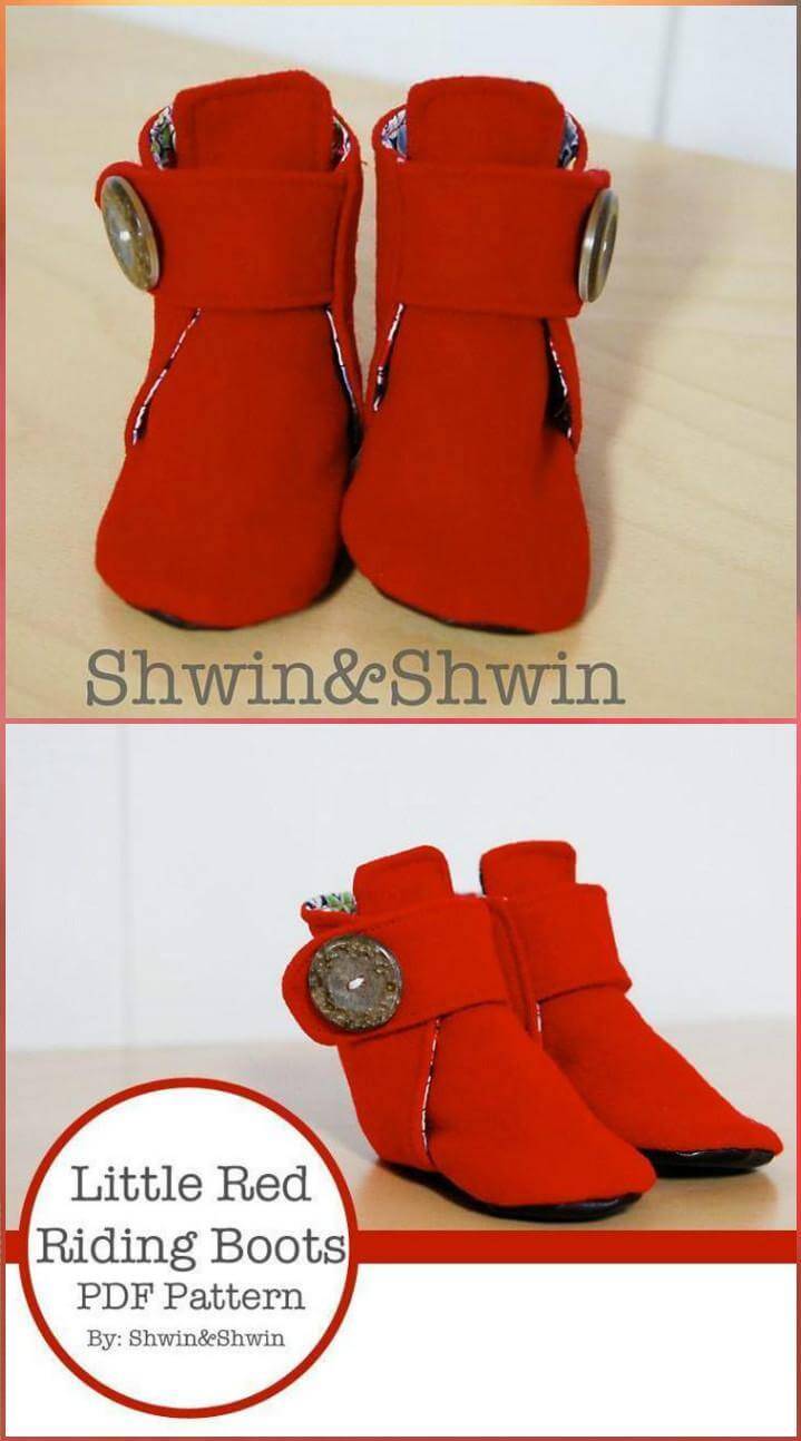 handmade easy little red riding boots