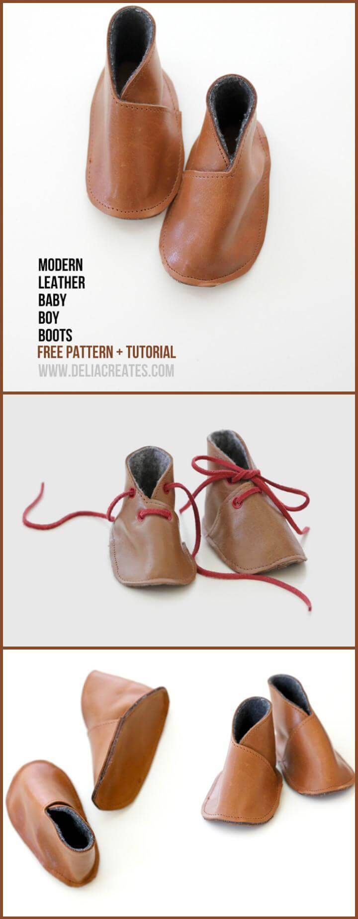 self-made modern leather baby shoes