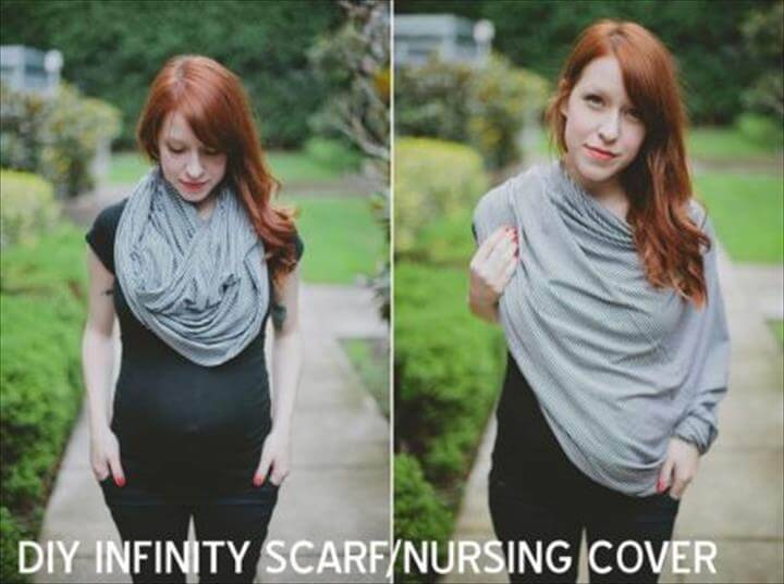 easy yet beautiful jersey infinity scarf
