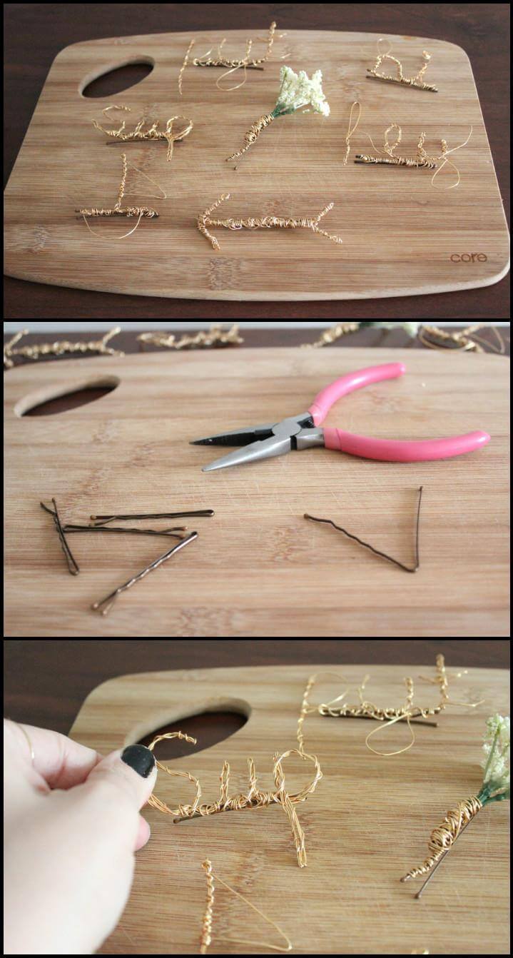 quick and easy wire hairpins