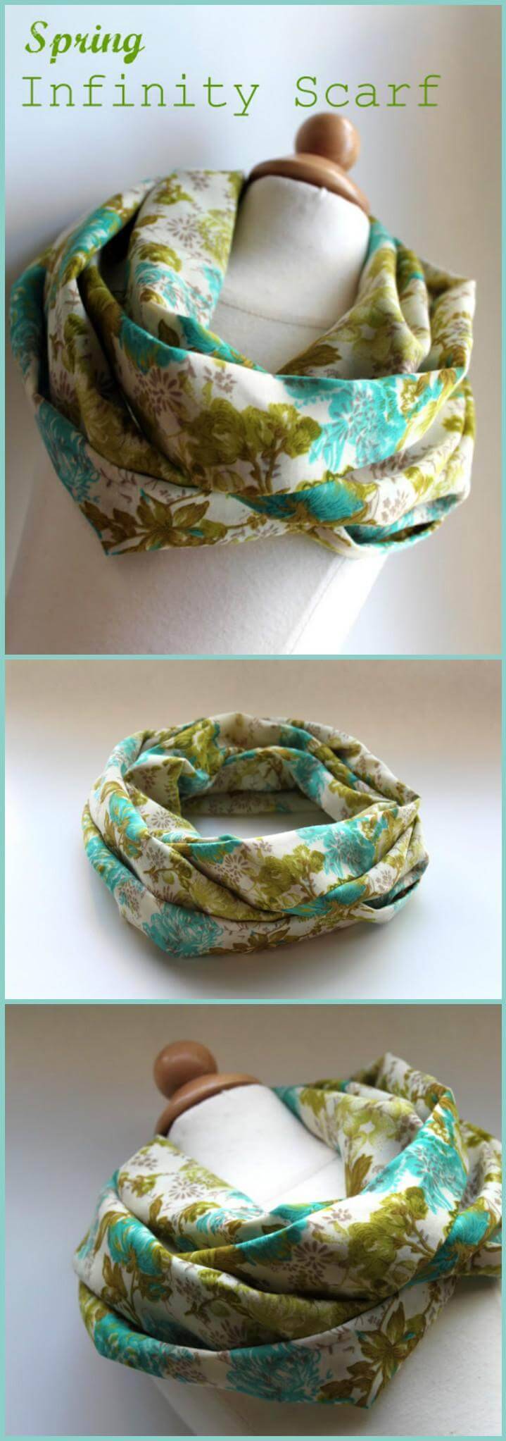 easy spring infinity scarf
