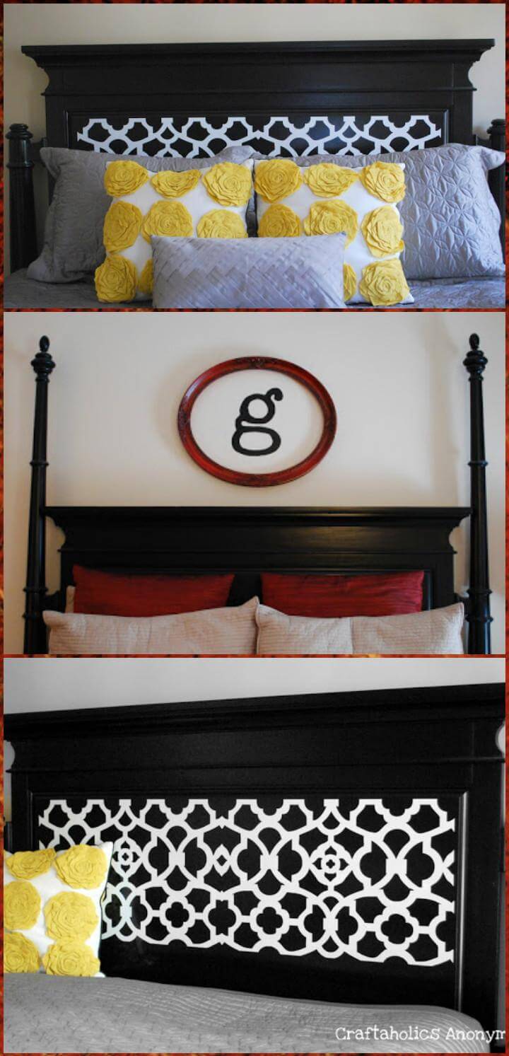 vinyl updated headboard