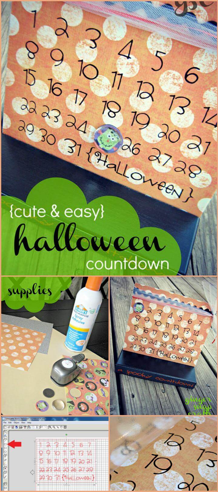 easy vinyl lettering fall crawl halloween countdown