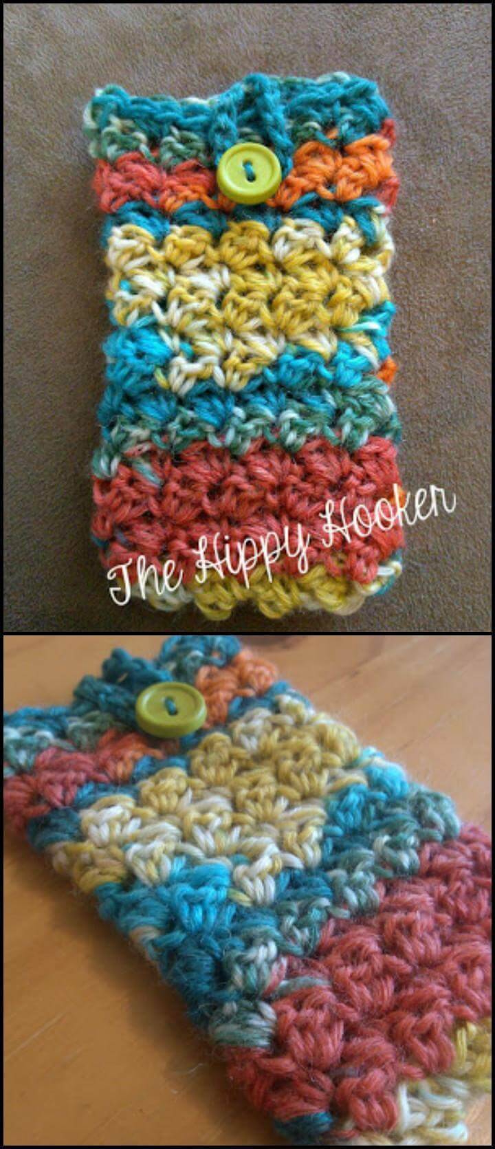 free crochet phone cozy pattern