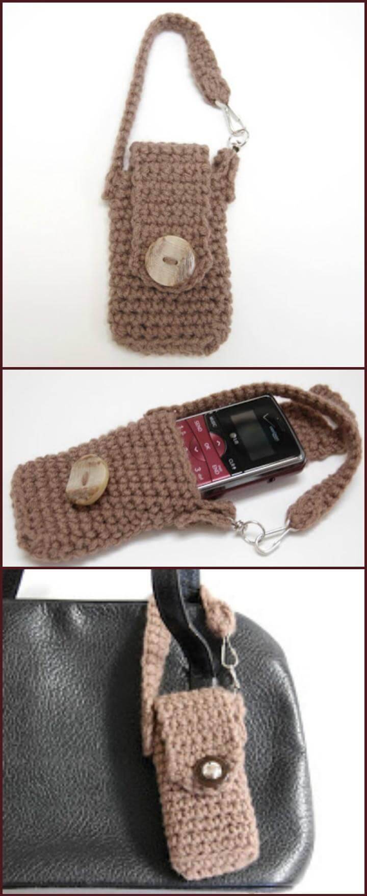 free crochet phone case pattern
