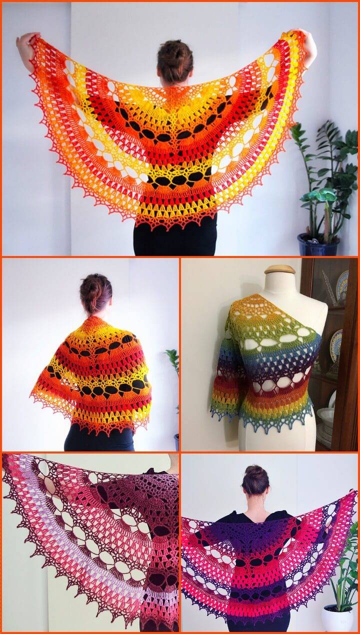 phoenix new beginnings crochet shawl