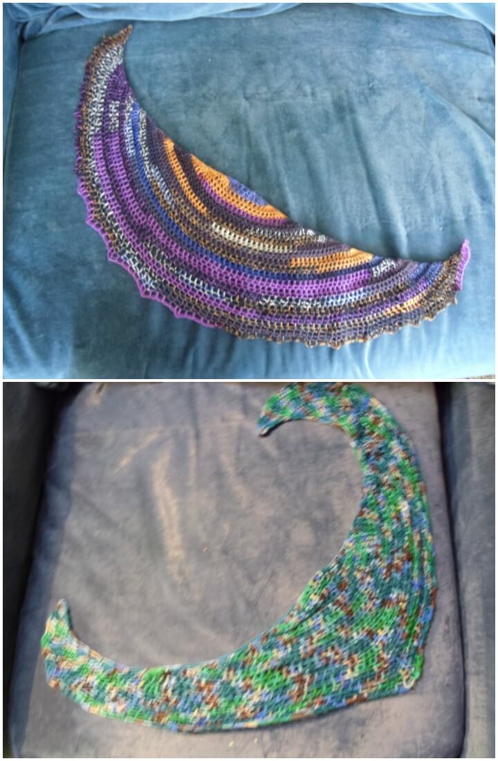 free crochet pico Bandito shawl