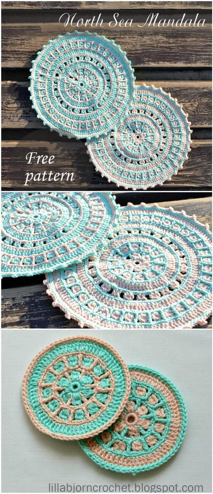 amazing crochet north sea mandala