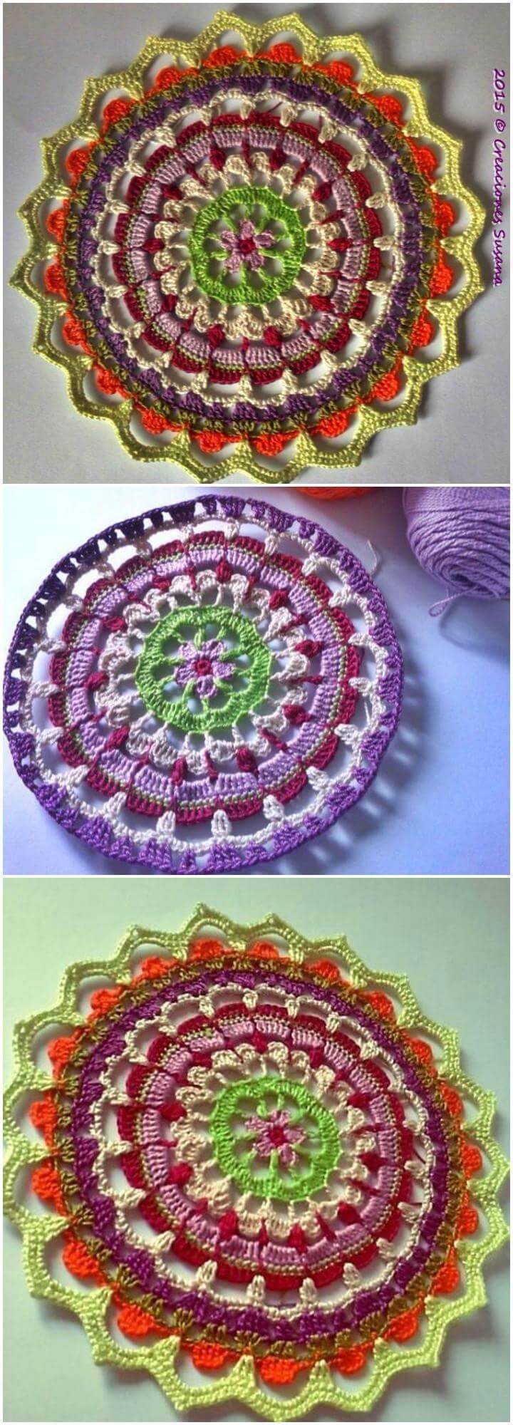 easy crochet petalos mandala